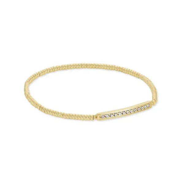 New Kendra Scott Addison Stretch Bracelet in Gold