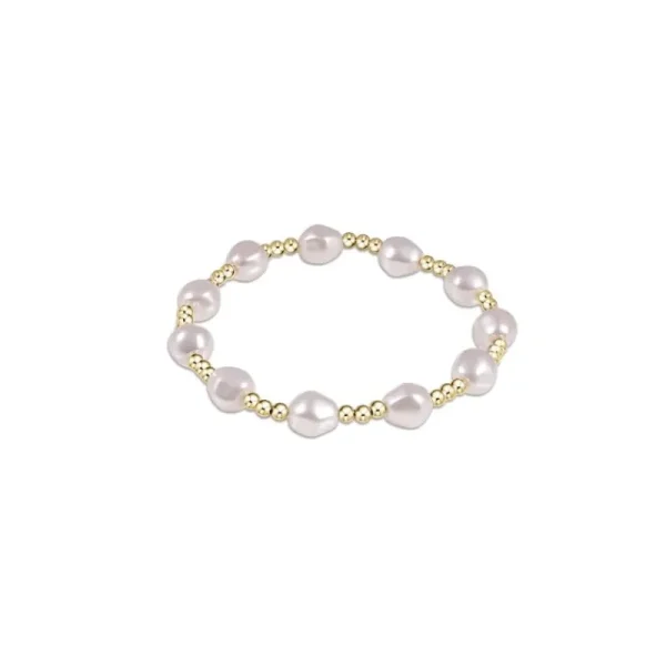 Clearance ENewton Design Admire Gold Bead Bracelet - Pearl