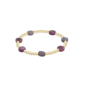 Online ENewton Design Admire Gold 3mm Bead Bracelet - Ruby