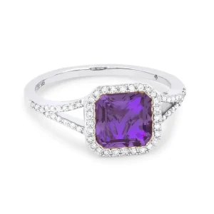 Sale Kelley Collection Amethyst & Diamond Ring