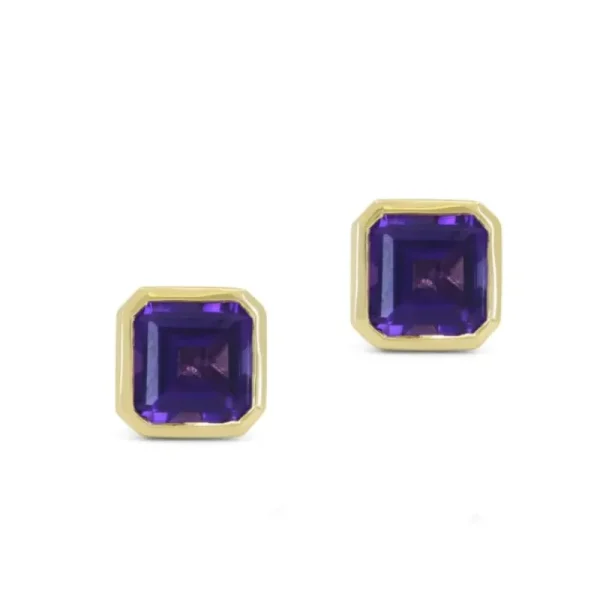 Discount Kelley Collection Amethyst Stud Earrings