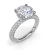 Fashion Fana Angelic Solitaire Diamond Engagement Ring