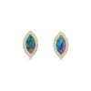 Outlet Parlu00e9 Australian Opal Doublet & Diamond Earrings