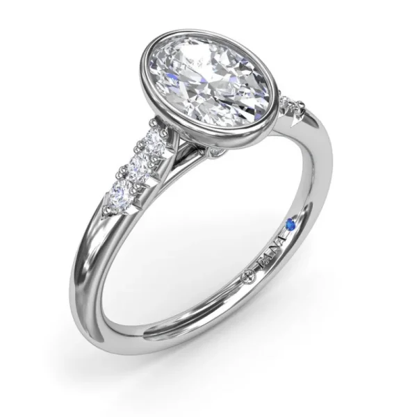 Online Fana Beautiful Bezel Set Engagement Ring