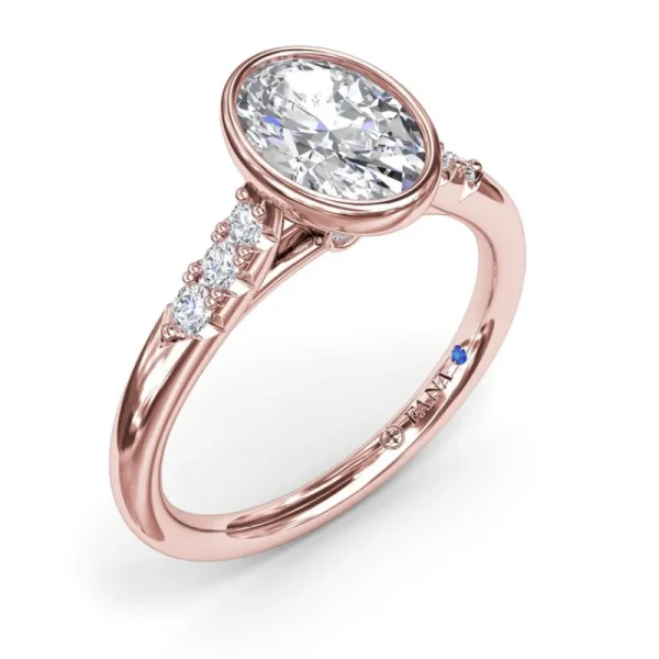 Online Fana Beautiful Bezel Set Engagement Ring