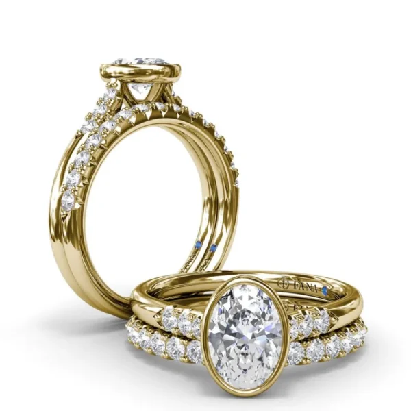 Online Fana Beautiful Bezel Set Engagement Ring