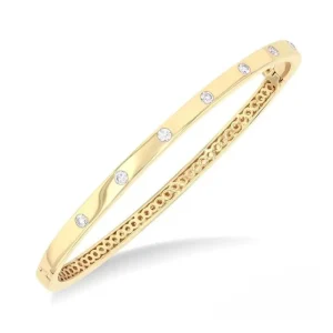 Hot Kelley Collection Bezel Bangle Bracelet