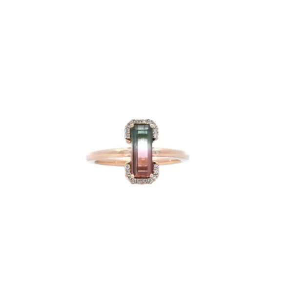 Best Parlu00e9 Bi-Color Tourmaline & Diamond Ring