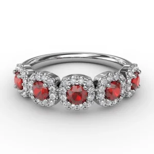 Best Fana Blossoming Love Ruby and Diamond Ring