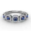 New Fana Blossoming Love Sapphire and Diamond Ring