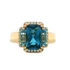 Best Dilamani Blue Topaz & Diamond Ring