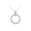 Fashion Kelley Collection Bold Circle Diamond Pendant