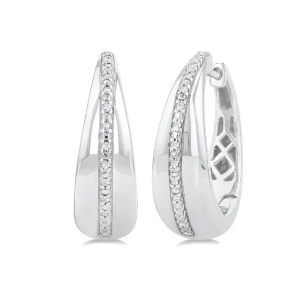 New Kelley Collection Bold Diamond Hoop Earrings