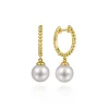 Hot Gabriel & Co Bujukan Pearl Huggie Drop Earrings