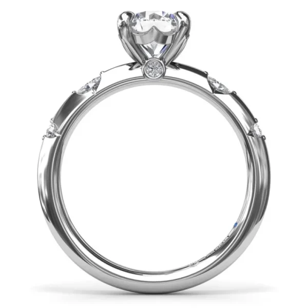 New Fana Captivating Raindrop Diamond Engagement Ring