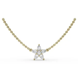 Clearance Fana Catalina Diamond Star Necklace