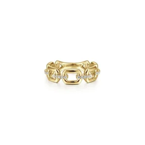 Best Gabriel & Co Chain Link Stackable Ring