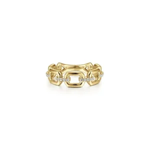 Best Gabriel & Co Chain Link Stackable Ring