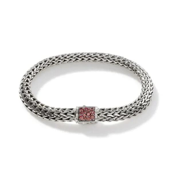 Hot John Hardy Classic Chain Reversible Icon Bracelet - Garnet