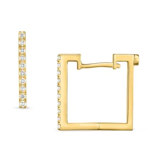 Outlet Kelley Collection Classic Diamond Square Earrings