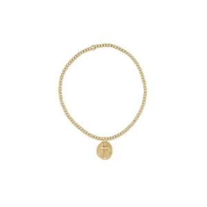 Clearance ENewton Design Classic Gold 2mm Bead Bracelet Inspire Gold Small Charm