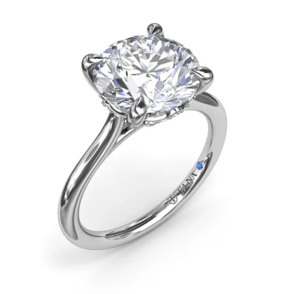 Best Fana Classic Hidden Halo Diamond Engagement Ring