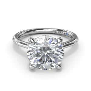 Best Fana Classic Hidden Halo Diamond Engagement Ring