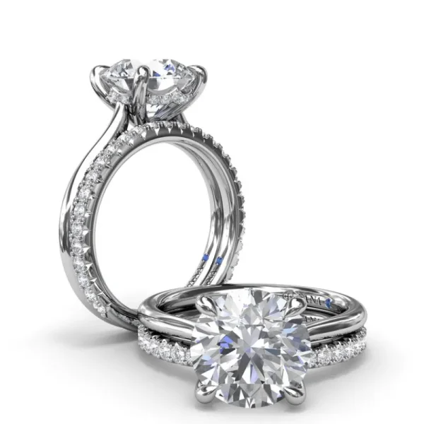 Best Fana Classic Hidden Halo Diamond Engagement Ring