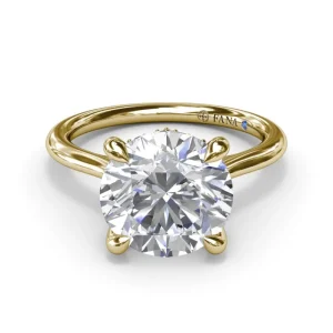 Best Fana Classic Hidden Halo Diamond Engagement Ring