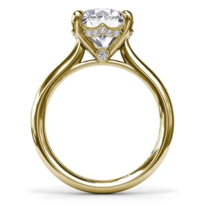 Best Fana Classic Hidden Halo Diamond Engagement Ring