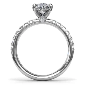 Outlet Fana Classic Pave Pear Cut Engagement Ring