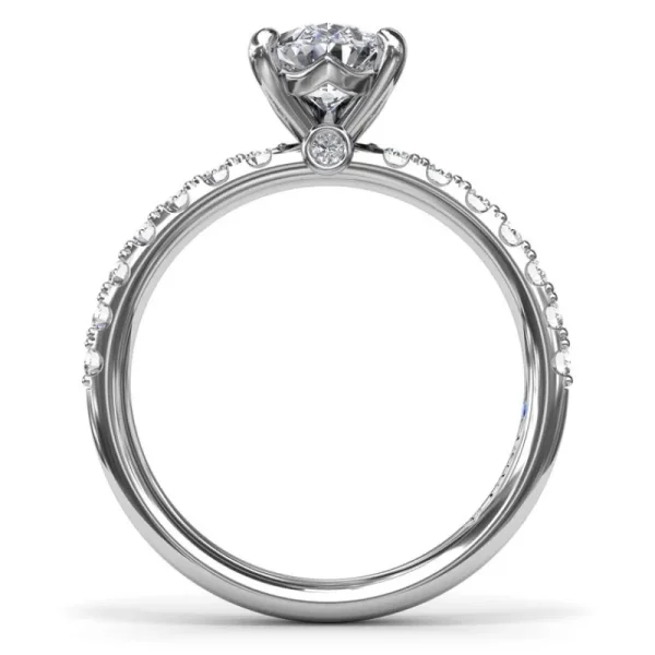 Outlet Fana Classic Pave Pear Cut Engagement Ring