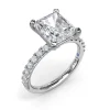 Online Fana Classic Pave Radiant Cut Engagement Ring