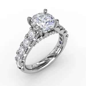 Best Fana Classic Round Chunky Diamond Solitaire Engagement Ring