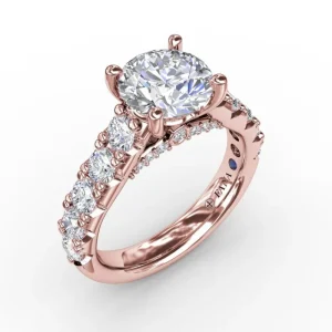 Best Fana Classic Round Chunky Diamond Solitaire Engagement Ring