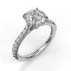 Hot Fana Classic Round Cut Solitaire With Hidden Halo