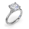 Fashion Fana Classic Round Diamond Engagement Ring