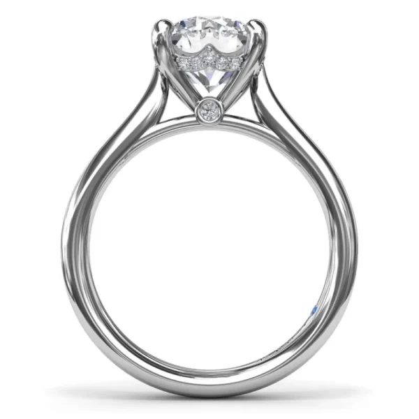 Fashion Fana Classic Round Diamond Engagement Ring