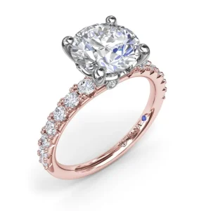 New Fana Classic Round Diamond Engagement Ring