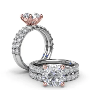 New Fana Classic Round Diamond Engagement Ring