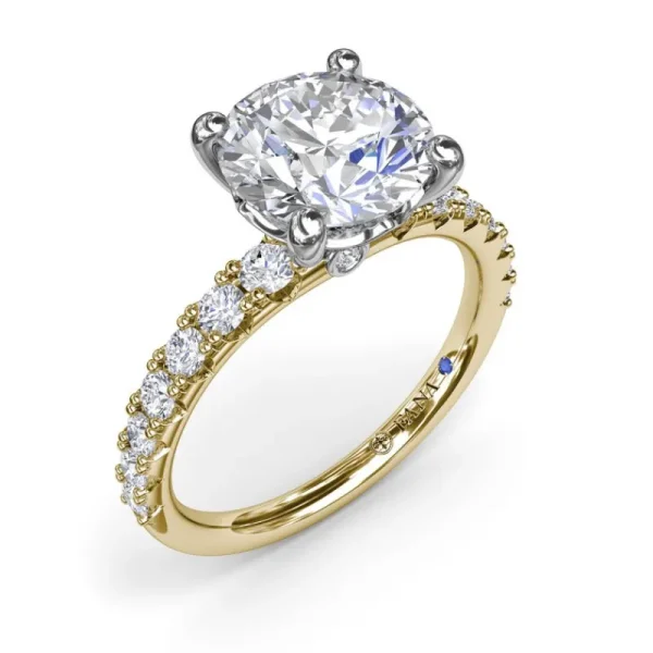 New Fana Classic Round Diamond Engagement Ring