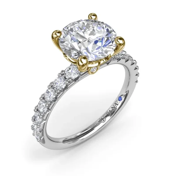 New Fana Classic Round Diamond Engagement Ring