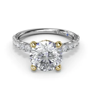 New Fana Classic Round Diamond Engagement Ring