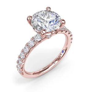 New Fana Classic Round Diamond Engagement Ring