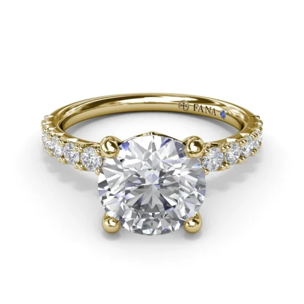 New Fana Classic Round Diamond Engagement Ring