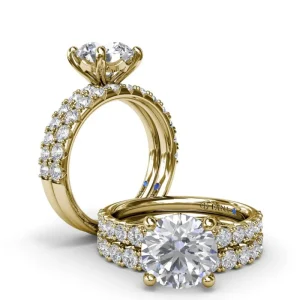 New Fana Classic Round Diamond Engagement Ring