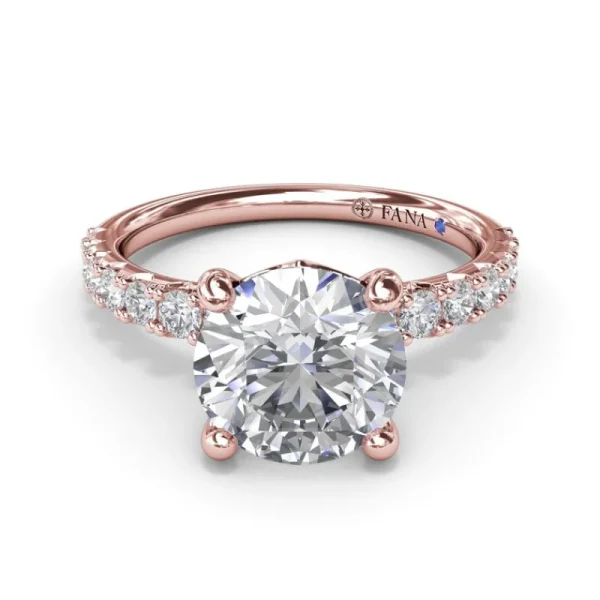 New Fana Classic Round Diamond Engagement Ring