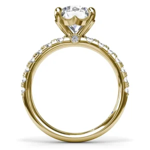 New Fana Classic Round Diamond Engagement Ring