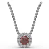 Discount Fana Classic Round Ruby and Diamond Pendant