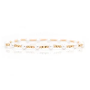 Discount ENewton Design Classic Sincerity Pattern 4 mm Bead Bracelet-Pearl